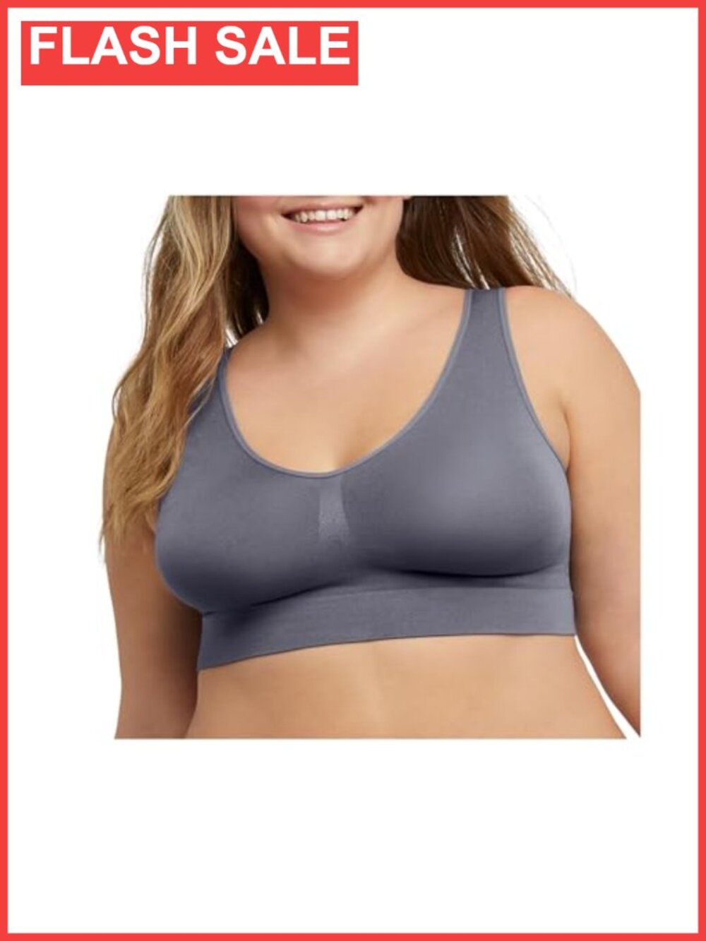 Seamless Wireless Bralette Light Support Pullover Bra Plus Size